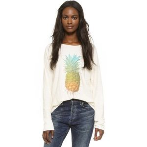 Wildfox Rainbow Pineapple Sunrise Longsleeve Shirt